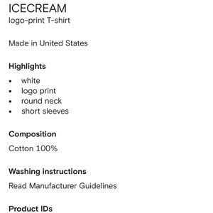 Billionaire Boys Club Icecream Logo White T-Shirt